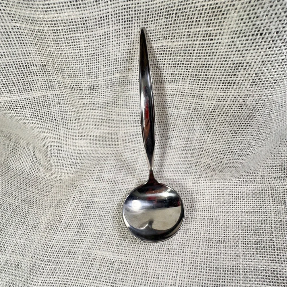 Ebbtide Soup Ladle Solid Stainless USA Replacement Flatware Silver 7 Inch